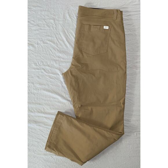Orvis Fleece Lined Jean Style Tech Hiking Pants. Beige, Men's 36X29. EUC!! - Picture 1 of 9